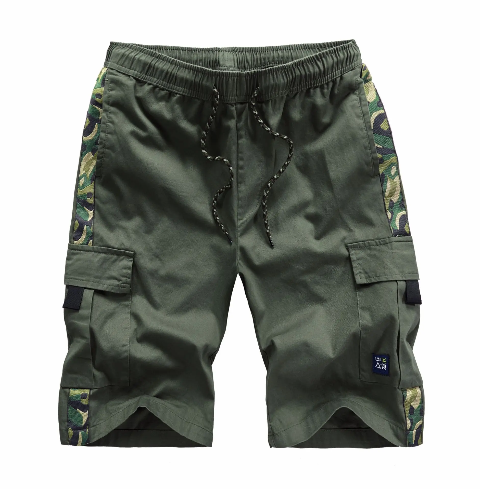 2020 Men's Cargo Shorts Combat Plus Big Size Capris 4XL 5XL 6XL 7XL Man Long Army Green Baggy Short Male Army Green Dark Green 3
