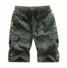 2020 Men's Cargo Shorts Combat Plus Big Size Capris 4XL 5XL 6XL 7XL Man Long Army Green Baggy Short Male Army Green Dark Green 3