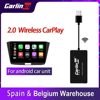 

Carlinkit USB CarPlay Dongle/Android Auto for Android Car Android Multimedia Player iPhone Android phone Wireless Autokit Black