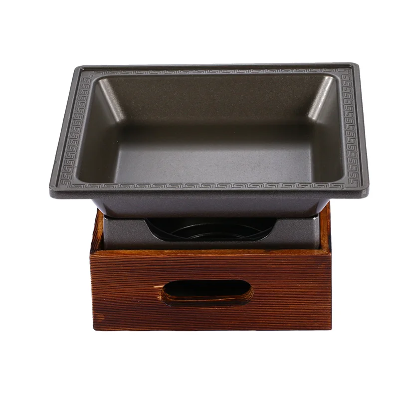 Special dish dry boiler alcohol stove pot restaurant solid alcohol oven stew pan household small hot pot mini stewpan