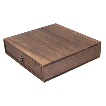 

1 Set of High Grade Tea Box Vintage Tea Drawer Pu'er Tea Box Wooden Tea Box