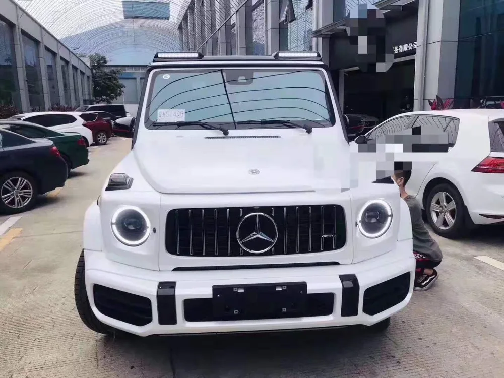 ABS/углеродное волокно передний спойлер на крыше с лампой BENZ G Class W464 G500 G55 G63 G65