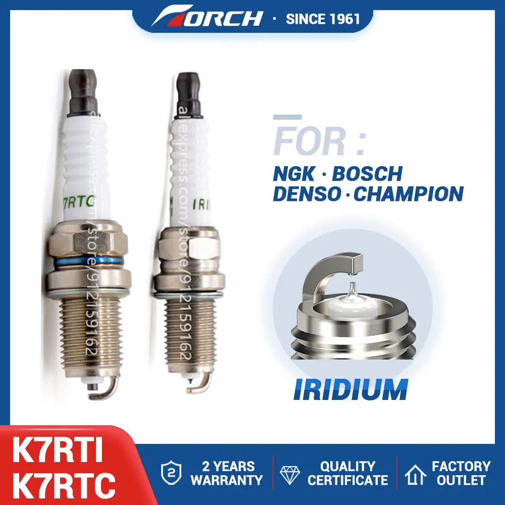 Iridium Candles China Original TORCH Spark Plugs K7RTI K7RTC for Great