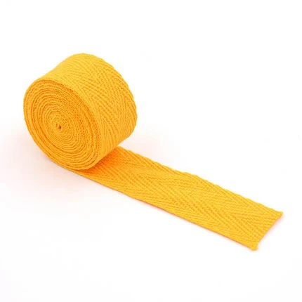 Orange yellow Meetee 10 м 2 мм цветная хлопковая тесьма «елочка», сделай сам, роликовый ремешок для упаковки одежды, тканевые украшения, швейные принадлежности, ремесло BD213 - Цвет: Orange yellow