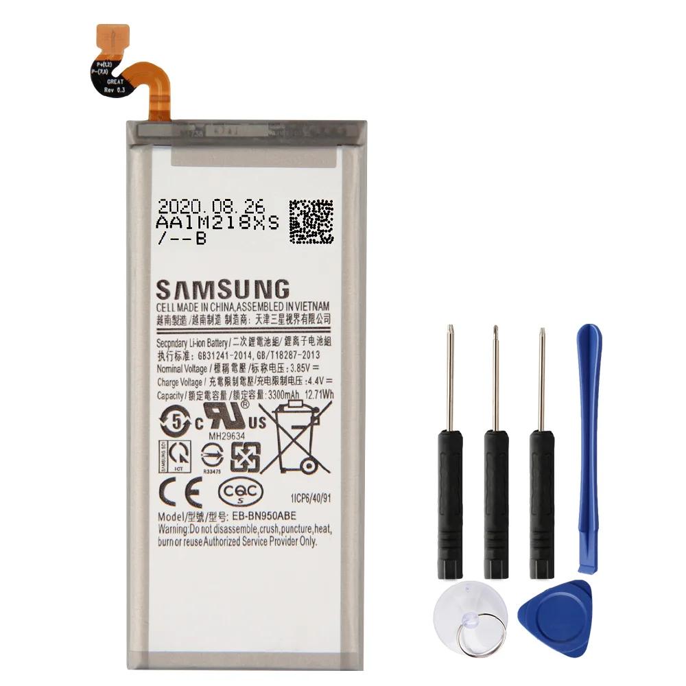 Оригинальный аккумулятор EB BN950ABE BN950ABA для Samsung Galaxy Note8 Note 8 N9500 N9508 N950F проект Baikal 3300mAh