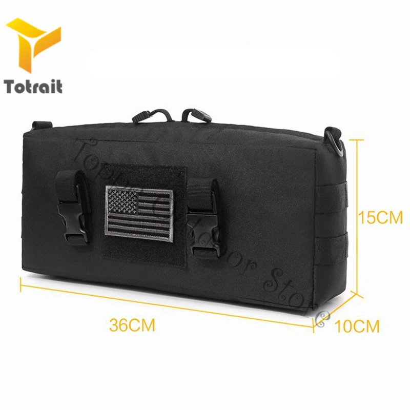 TOtrait Multi-Purpose MOLLE EDC 600D Nylon Bag Tactical Waist Bag Large Sundry Receive Pockets Utility Gadget Pouch Tools Pack