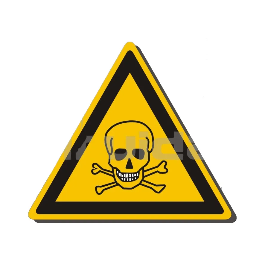 Toxic 5 шт./компл. лазер/токсичных Предупреждение Стикеры s знаки безопасности рабочая обувь Предупреждение этикетки воды-доказательство масл-доказательство панель стены делая машину, теги Стикеры - Цвет: Toxic