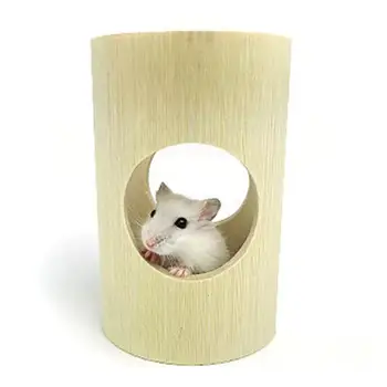 

New Arrival 2/4 Holes Pet Hamster Squirrel Bamboo Straight Through Tunnel Playground Toy