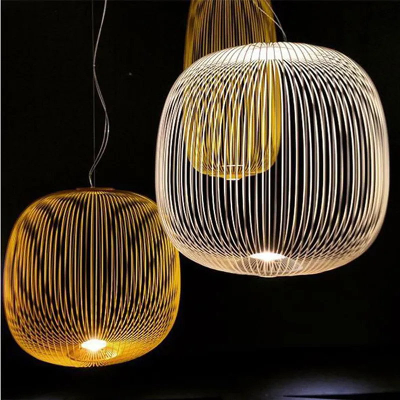 Replik Foscarini Speichen 2 Suspesnsion Weiß Anhänger Lampe esszimmer Bar Küche insel Birdcage licht italienischen designer lampe Replik Foscarini Speichen 2 Suspesnsion Weiß Anhänger Lampe esszimmer Bar Küche insel Birdcage licht italienischen designer lampe