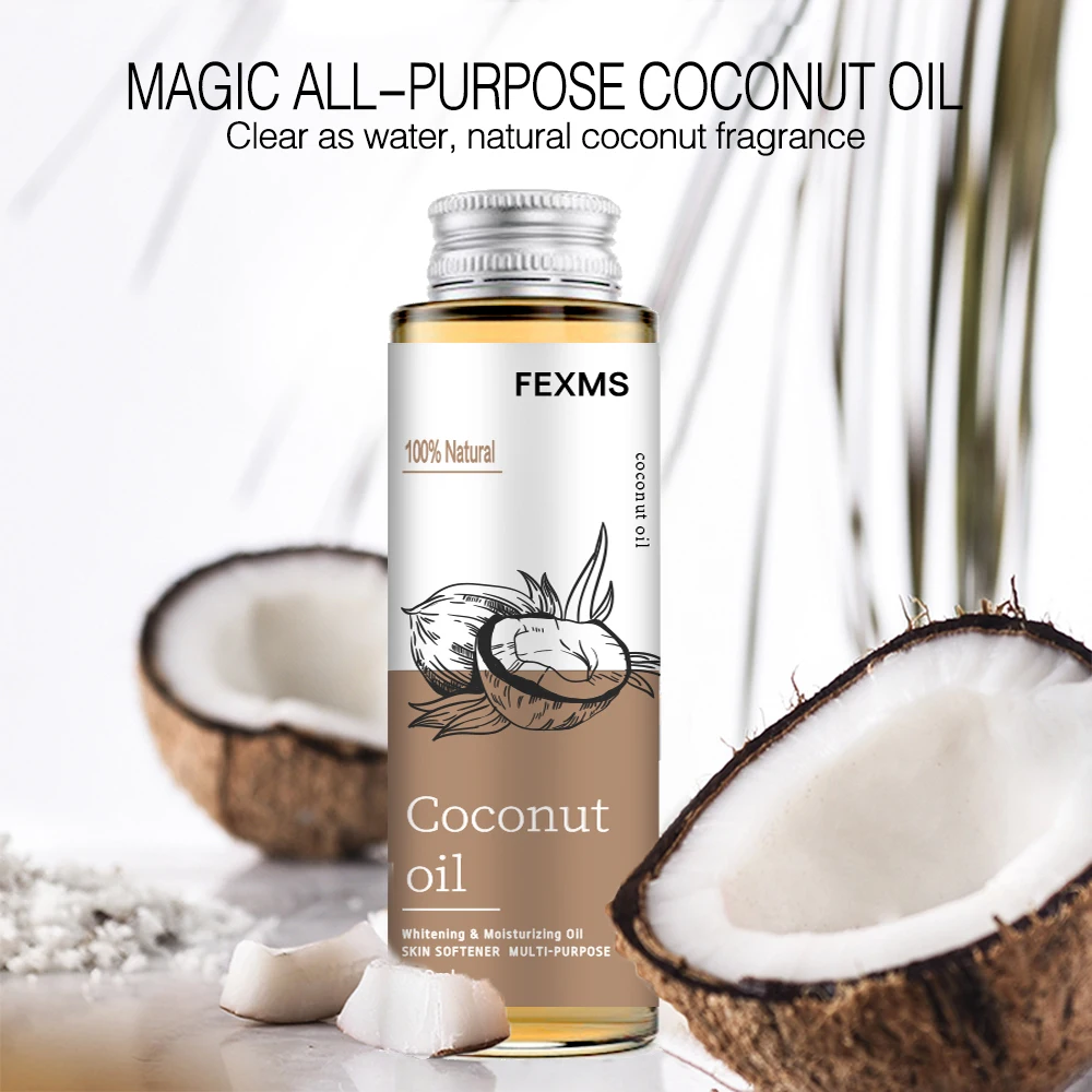 Coconut Oil Relaxing Massage Oil, Liquid Carrier Oil For Diluting Essential Oils Skin, Lip