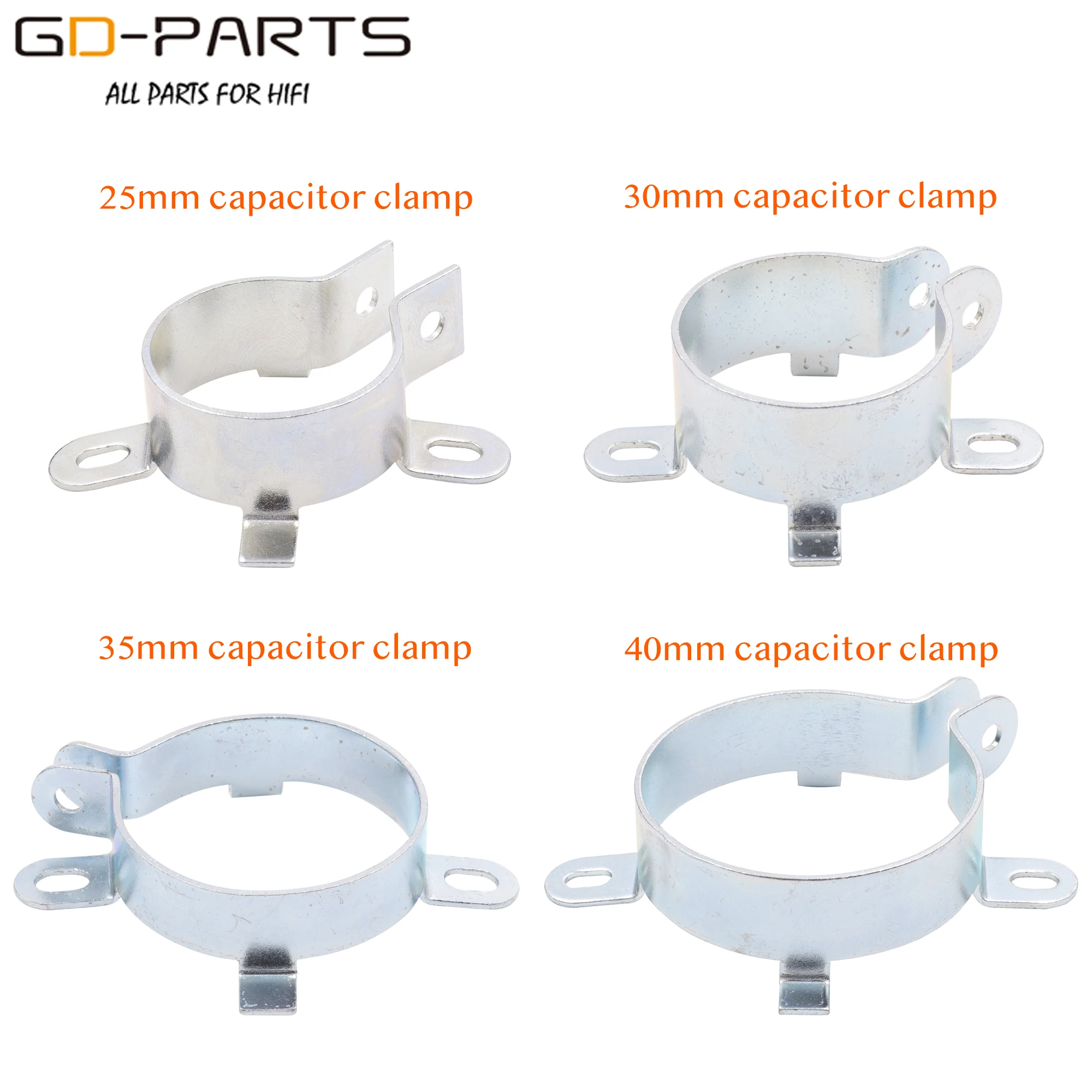 Capacitor Clamp Durable Bracket Holder Clap 25mm 30mm 35mm 40mm Mounting Clip Tin Plated 2PCS | Электроника