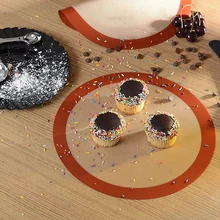 9 дюймов термостойкие силиконовые бисквиты кухня дома круглый Профессиональный хлеб антипригарный коврик для выпечки макарун Кондитерские продукты