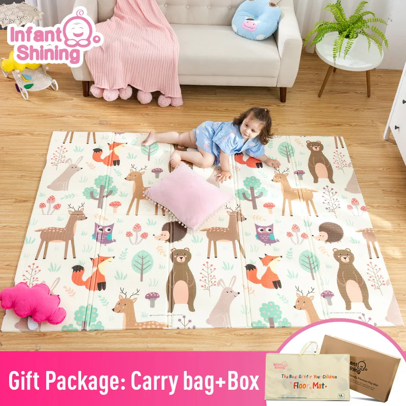  Infant Shining Baby Play Mat Xpe Puzzle Children's Mat Thickened Tapete Infantil Baby Room Crawling