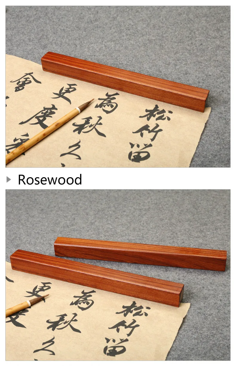 Paperweights Chinese Ink Painting Rosewood Paperweight 2pcs Customized Brush Calligraphy Paperweights Wooden Paper Pressing Prop Paperweights Chinese Ink Painting Rosewood Paperweight 2pcs Customized Brush Calligraphy Paperweights Wooden Paper Pressing Prop