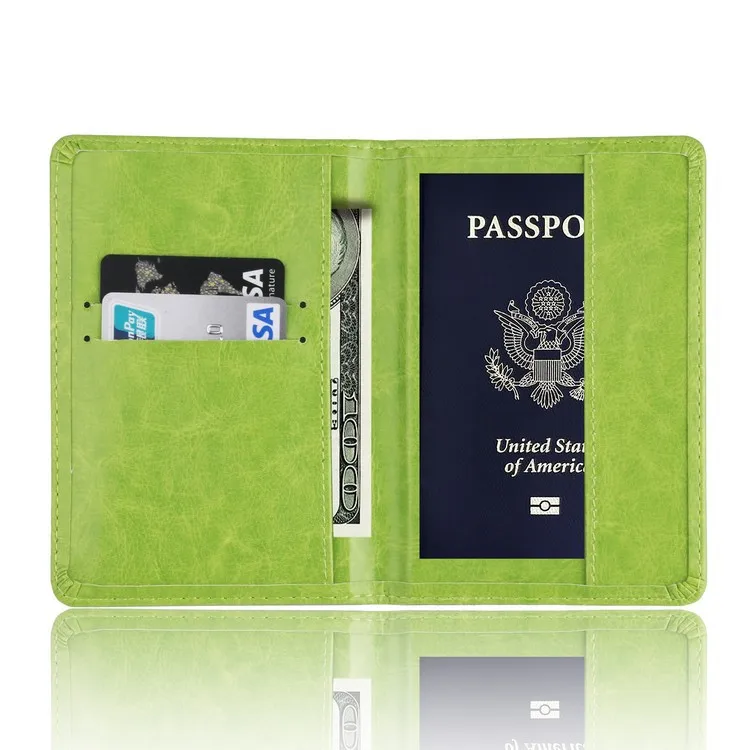 Простая однотонная Обложка для паспорта, Мужская Обложка для паспорта, тонкий дизайнерский кошелек для путешествий, деловой чехол, минималистичный женский держатель для карт