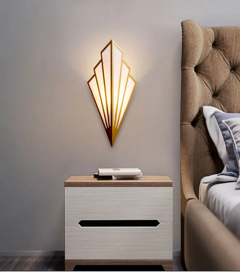 Modern LED Wall Lamps Simple Diamond Shape Wall Light for Bedroom Living Room Aisle Decorative Sconce Lighting Home Decor бра