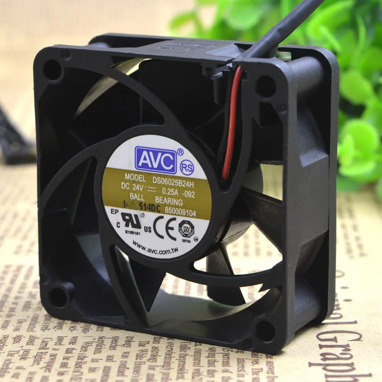 

AVC 6025 24V 0.25a 6CM 6cm 2-Wire Converter Fan DS06025B24H