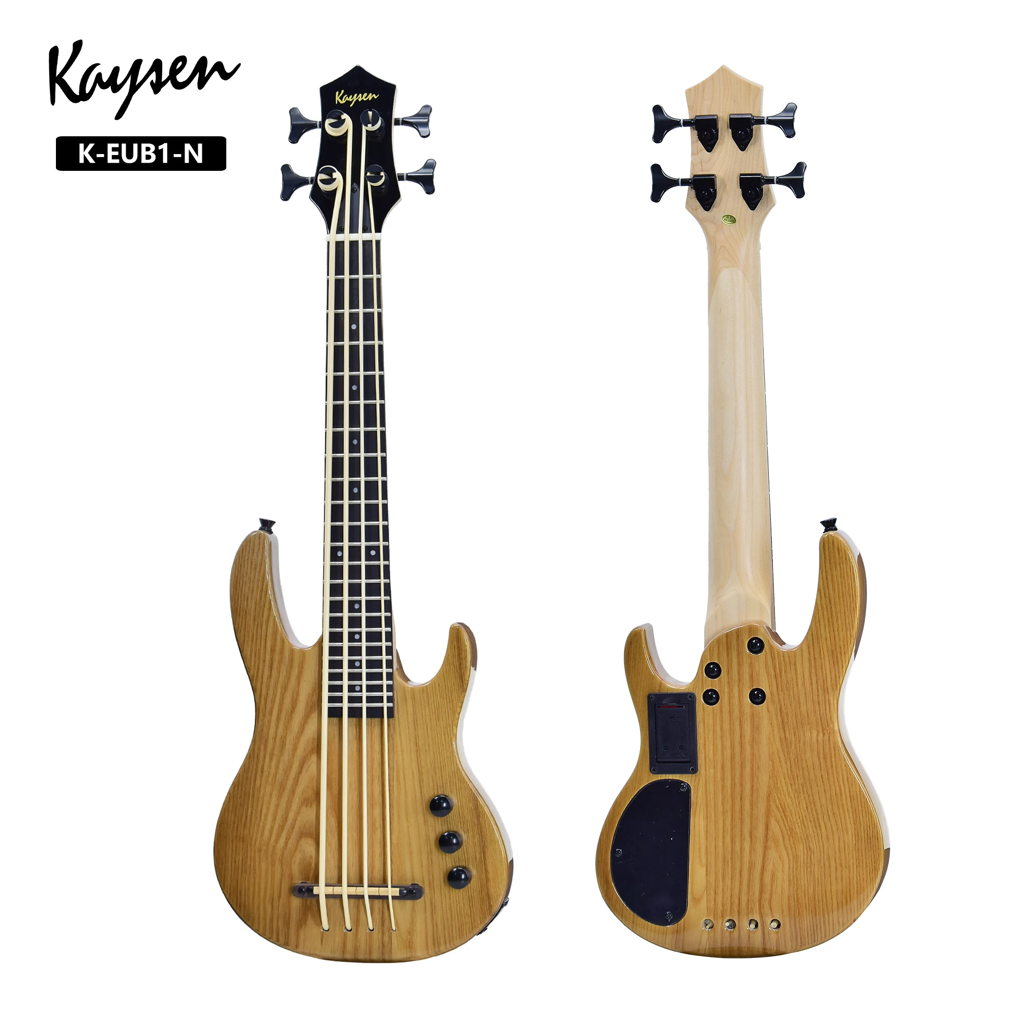 Электрический Ubass укулеле бас 30 дюймов все твердые нейлон 4 струны золы древесины черный Гари красный синий руководство адаптация - Цвет: wood