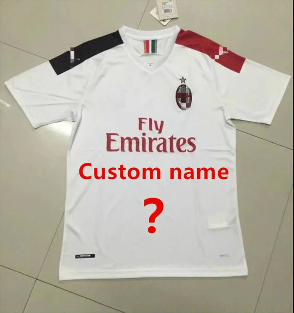 Горячая Распродажа 19 20 AC milan Футбольная Футболка PIATEK PAQUETA SUSO CALDARA CUTRONE ROMAGNOL S. CASTILLEJO AC футбольная рубашка - Цвет: away