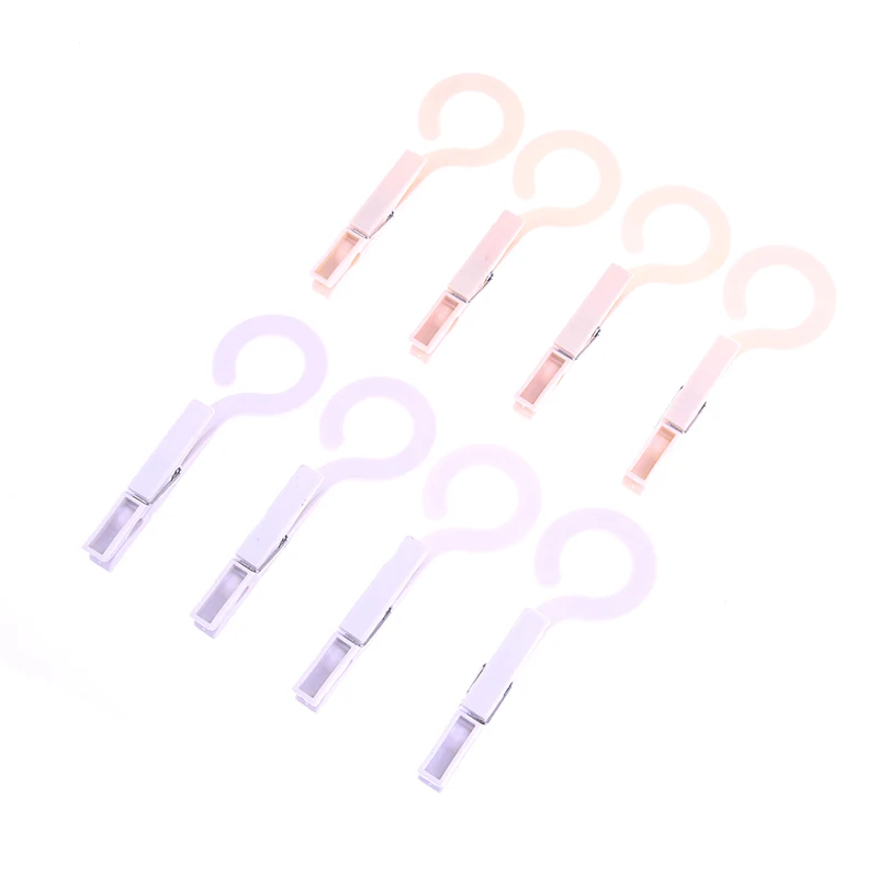 4pcs/lot NEW Plastic Clothes Socks Drying Rack Towel Hanging Clip Underwear Laundry Hooks Hanger Wholesale