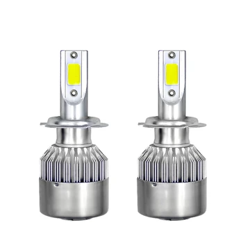 

2pcs LED headlight bulb 72W 7600LM LED headlight conversion kit - 6000K Xenon white low beam / fog light(H7)