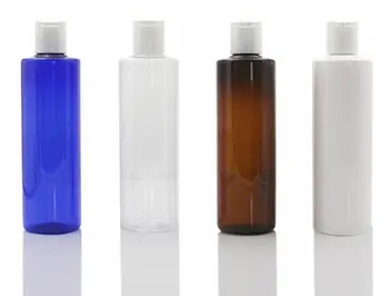 

24pcs/lot 250ml Empty plastic shampoo bottles with disc lid,empty essential oils cosmetic packaging shower gel