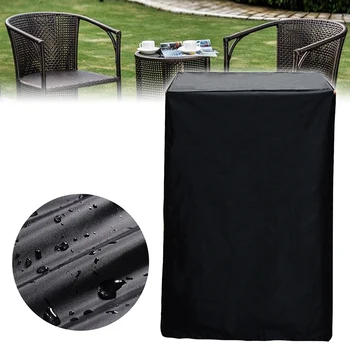 

Black Patio Stacking Rattan Chairs Furniture Waterproof Protection Cover Garden Dust Covers