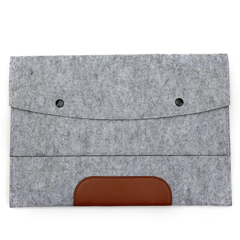 Elegant New Envelope Laptop Sleeve Woolen Felt Laptop Portable Bag Cases Business Cover For Macbook Air Pro Retina 11.6