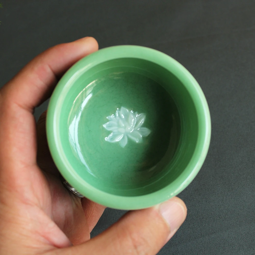Китайский Longquan Celadon фарфор 90 мл чайная церемония посуда для напитков офисный