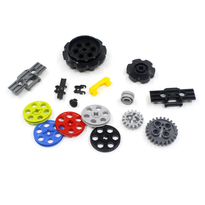 

5-100Pcs Technic Wedge Belt Wheel/Link Chain/Link Tread Drive Gear Parts Building Block DIY Toys Compatible with MOCs 14149