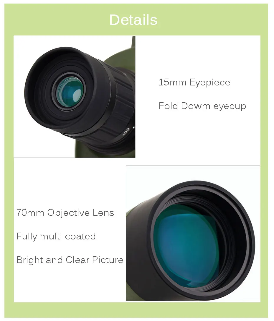 SVBONY Зрительная труба SV14 BAK4 Zoom 25-75x70mm 45De Зрительная труба Birdwatch телескоп+ телефонный адаптер+ 2 штатива F9310