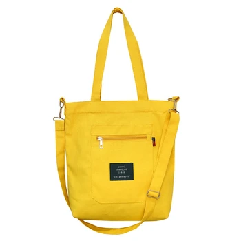 

New Style Ladies Student Canvas Shoulder Bag Eco Shopping Bag Large Capacity Handbag