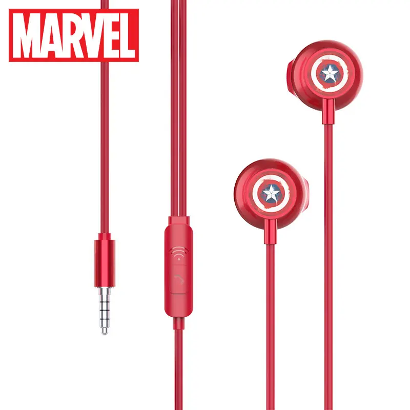 Marvel сертифицированные оригинальные наушники Captain America проводные Hi Fi