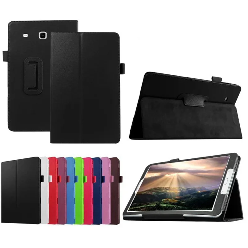 

Folio PU Leather Case For Samsung Galaxy Tab E 9.6 inch Tablet Magnetic Cover for Samsung SM-T560 SM-T561 Stand Fundas Capa