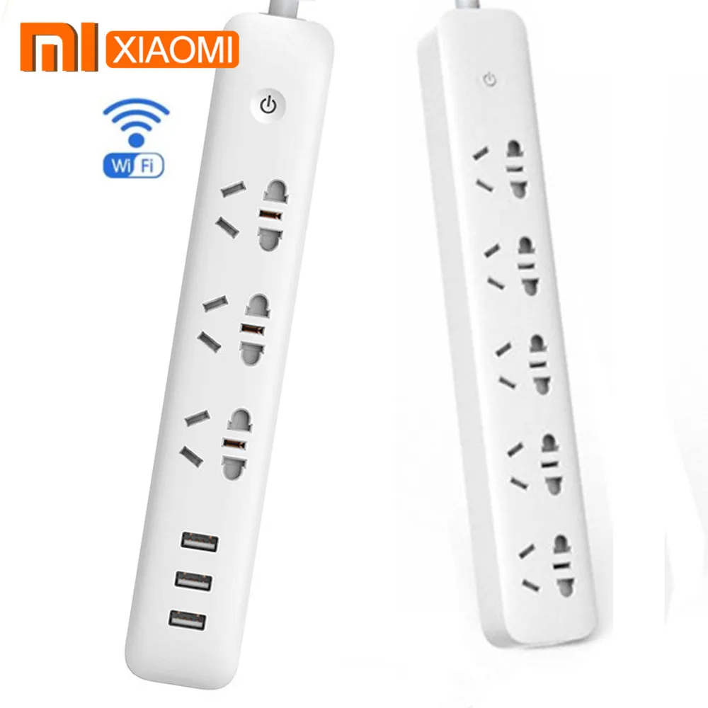 

Xiaomi Qingmi Smart Power Strip 2 Socket Outlet Plug Mi Smart socket Home Strip for Home Electronics WiFi App Remote Control