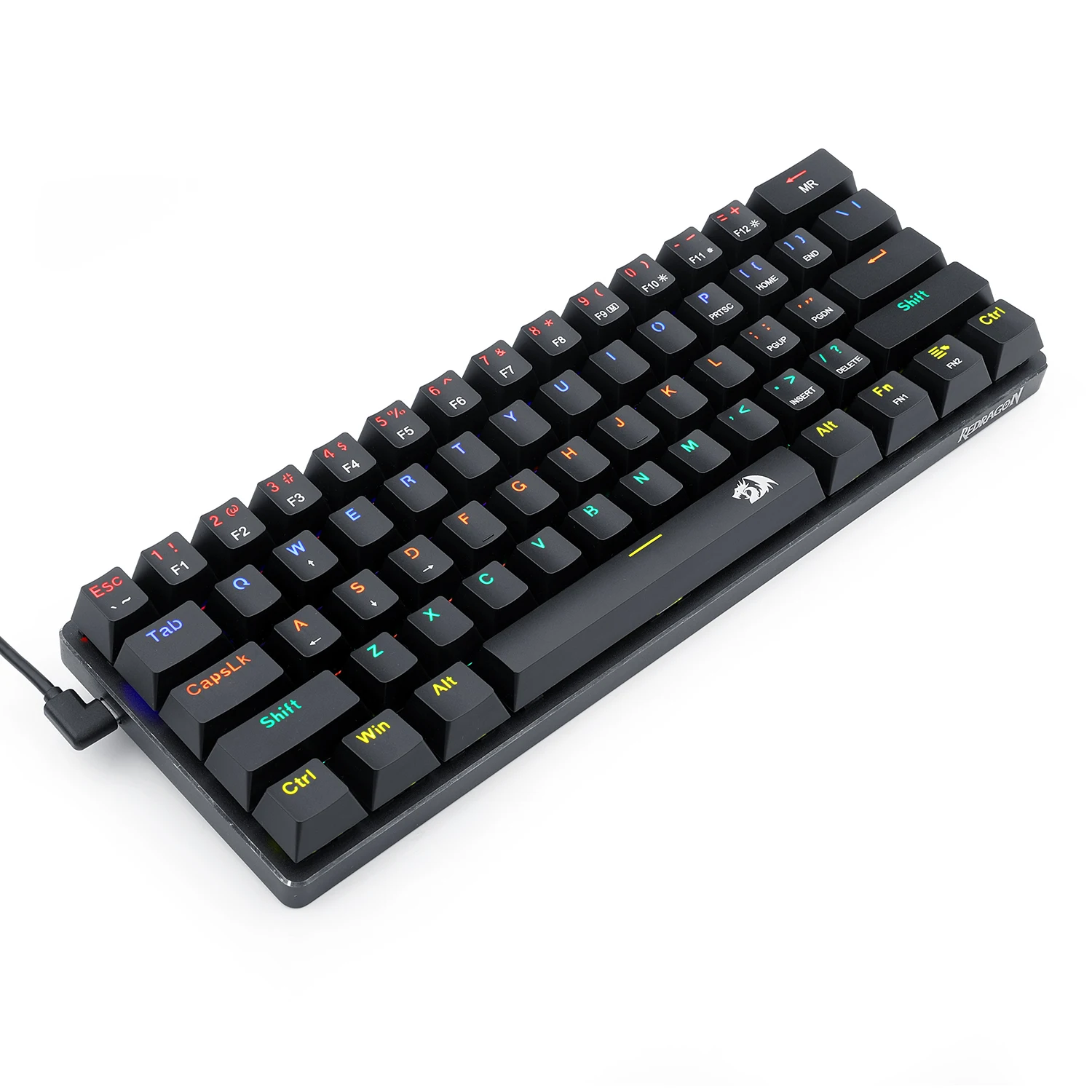 Redragon Jax K613 Rainbow Red Switch Arabic Wired Mechanical Gaming Keyboard
