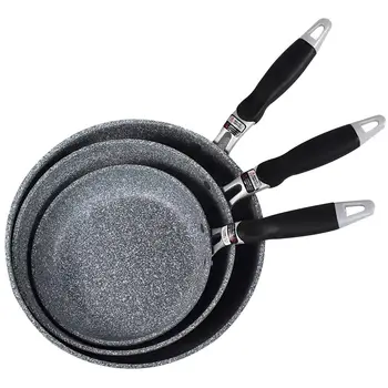 

Thickening Stone Non-stick Frying Pan 20-28 CM Multi-purpose Pancake Steak Pan Japanese Style Use for Gas Induction Cooker