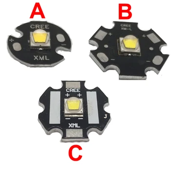 

Cree XLamp XM-L2 XML2 T6 10W Cool White 6500K High Power LED Light Emitter Diode for flashlight on 20mm Black PCB