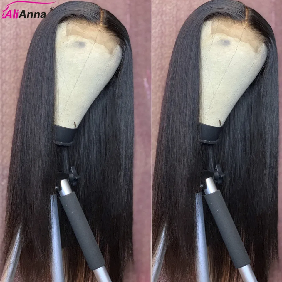 Парик ALIANNA из прозрачных человеческих волос на сетке спереди 30 дюймов с застежкой