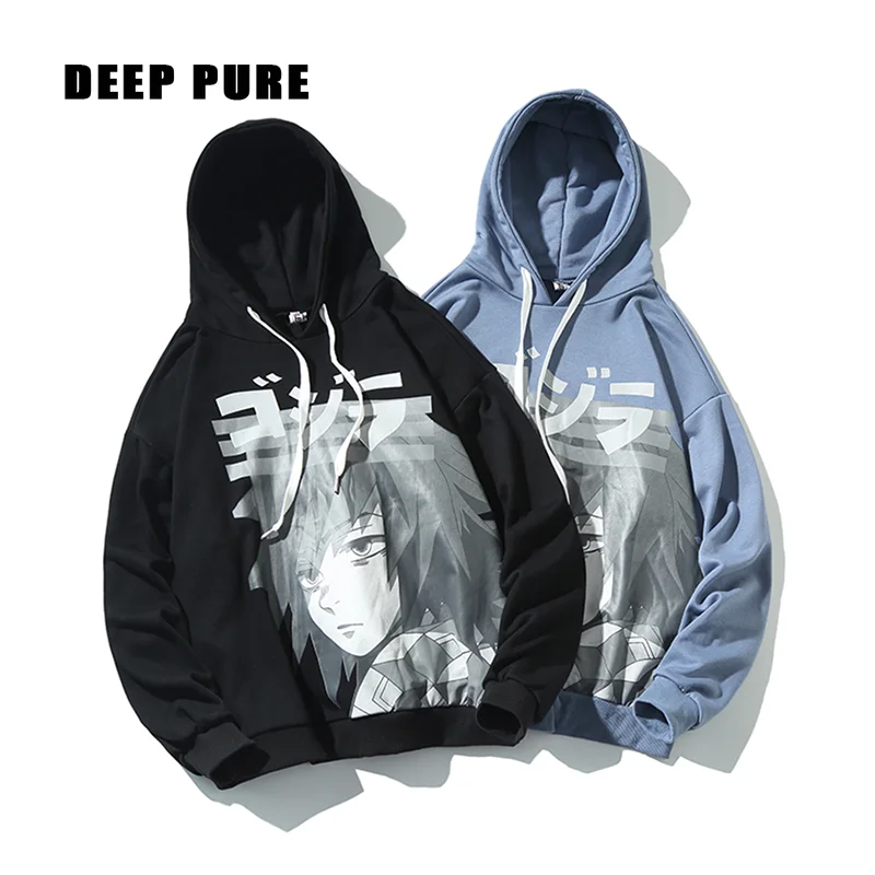 

Anime Hoodies men sweatshirt print harajuku Men's Clothing streetwear hoodie man Sweatshirts Pullover Hooded loose Male Tops