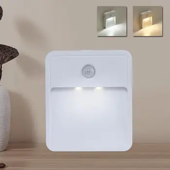 

Smart LED Infrared Motion Sensor Night Light Home Wall Light Wardrobe Lamp Smart Light Optical Control Wall Stick Light