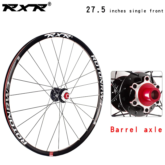 27.5black front TA RXR, 27,5 дюйма, 24 Отверстия, rw3, дисковый тормоз, колеса для горного велосипеда, QR, втулки для горного велосипеда, 7/11 скоростей, сплав, колесная пара, передняя, 2, задняя, 5 подшипников - Цвет: 27.5black front TA