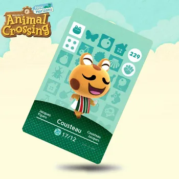 

229 Cousteau Animal Crossing Card Amiibo Cards Work for Switch NS 3DS Games