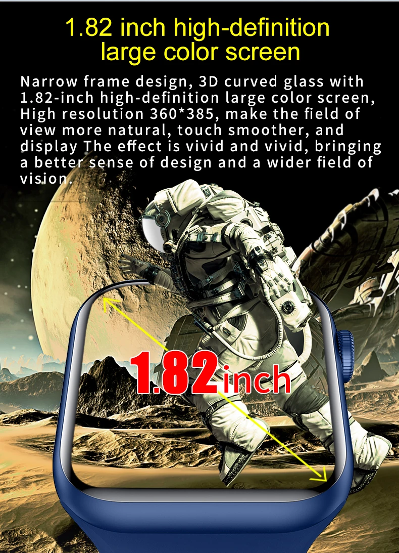 M36 plus max Smart watch 1.82inch QR Code Full Screen Touch BT Call Wireless charging SPORT WATCH MAN Pk HW22 pro max M26 plus