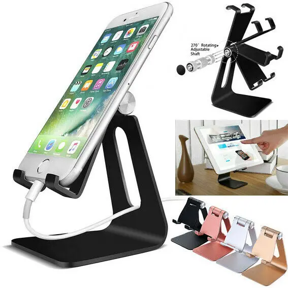 

Cell Phone Tablet Switch Stand Aluminum Desk Table Holder Cradle Dock iPhone
