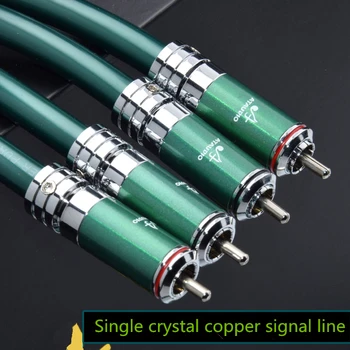 

Hifi RCA Kabel Hoge Kwaliteit 7N OCC Dual RCA Male naar Dual RCA Male Audio Kabel / with double shield