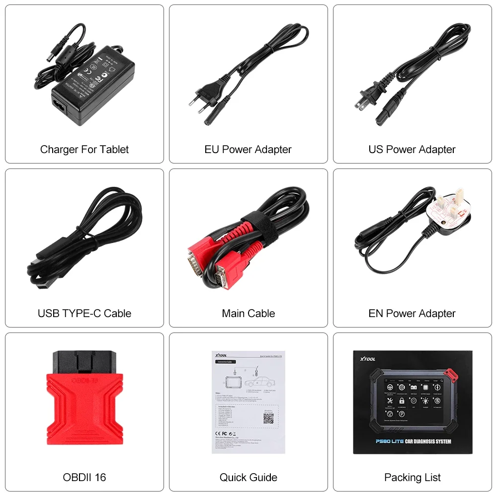 US $468.00 XTOOL PS80 Lite OBD2 Diagnostic Tool Full System IMMO DPF TPMS Reset Auto Scan Code Reader Free Update Online KO X431 V V MK808