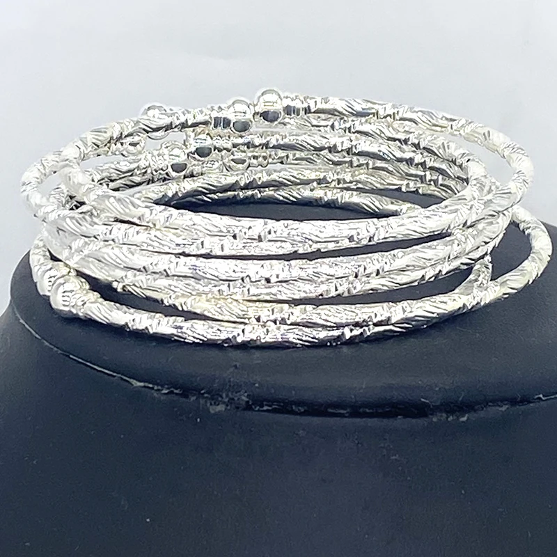 Bangle Bracelet 6PCS 24K Gold for Women