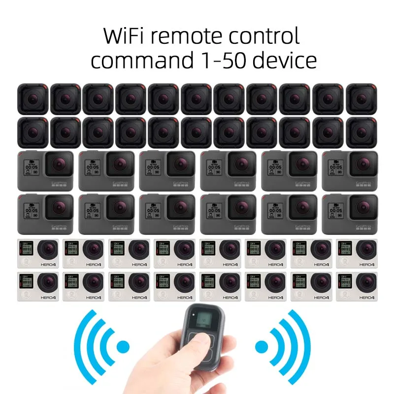 MountDog для GoPro Hero 7 6 5 водонепроницаемый Wifi Пульт дистанционного управления защитный чехол для Go Pro 4 3 Аксессуары Session
