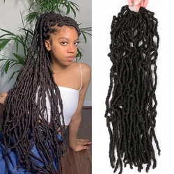 VERVES Crochet Braid hair Dread Faux Locs Curly Long Inch 21 Strands/Pcs Afro Locs Ombre Synthetic Braiding Hair extensions